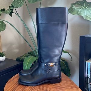 Michael Kors Kincaid leather riding boots